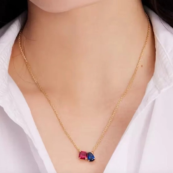 $58 Kate Spade Showtime Toi Et Moi Pendant
Blue - Picture 2 of 7